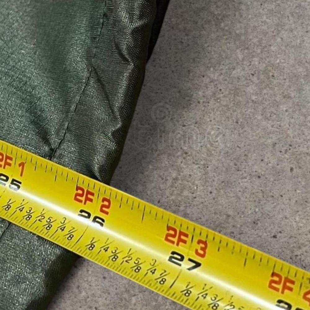 Eddie Bauer Metallic Olive Hooded Windbreaker Medium - Picture 7 of 7